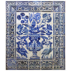 Late 17th Century Portuguese Azulejos Panel