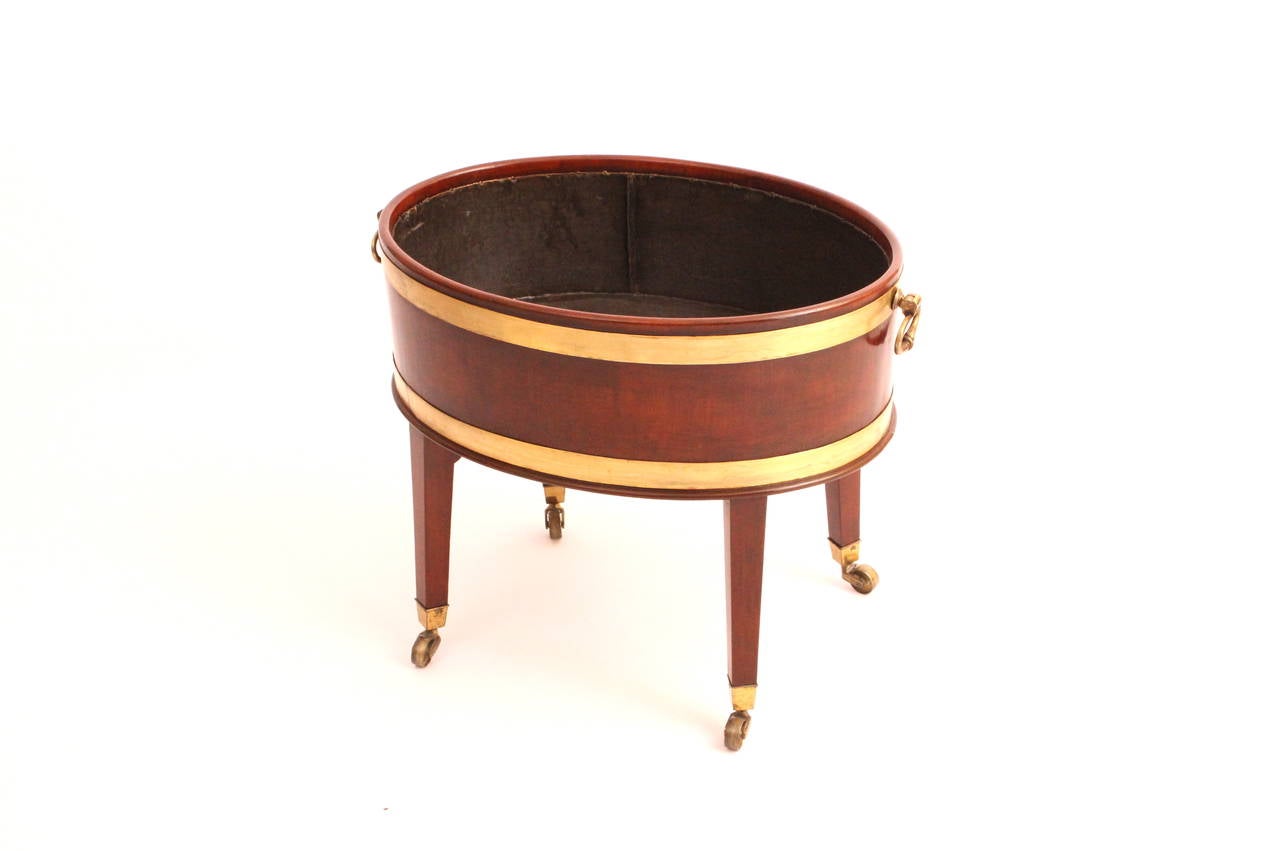 Early Victorian 19th Century English Mahogany Cooler For Sale