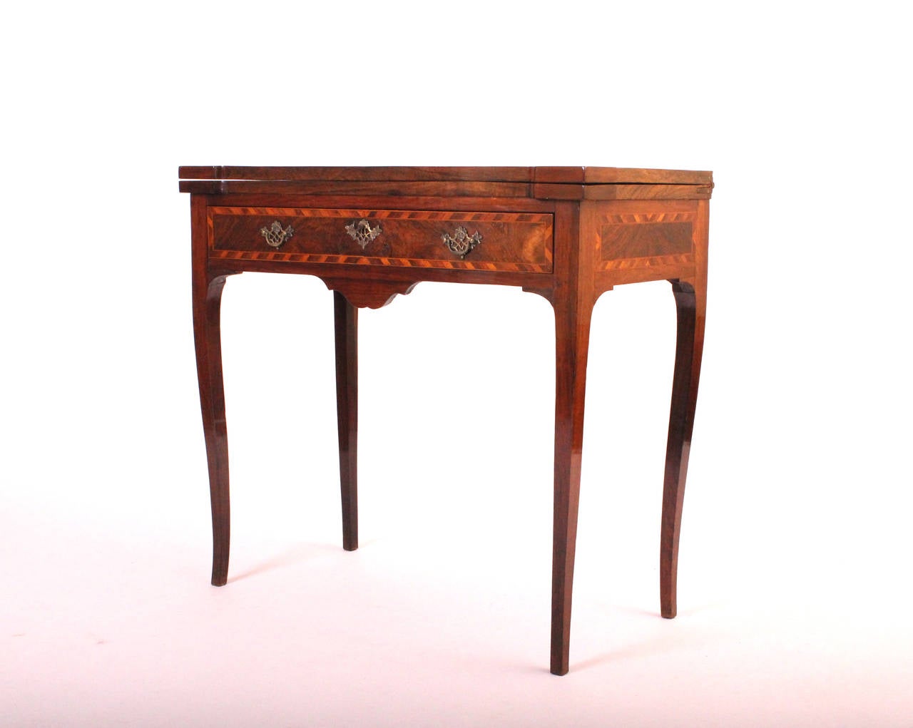 Inlay 18th Century Portuguese Rosewood Games Table For Sale