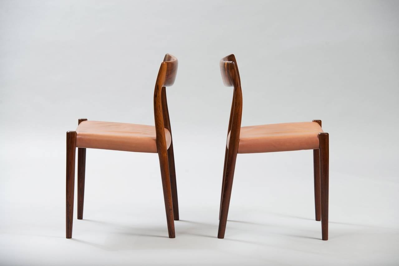 Mid-Century Modern Niels O. Møller Set of Six Chairs
