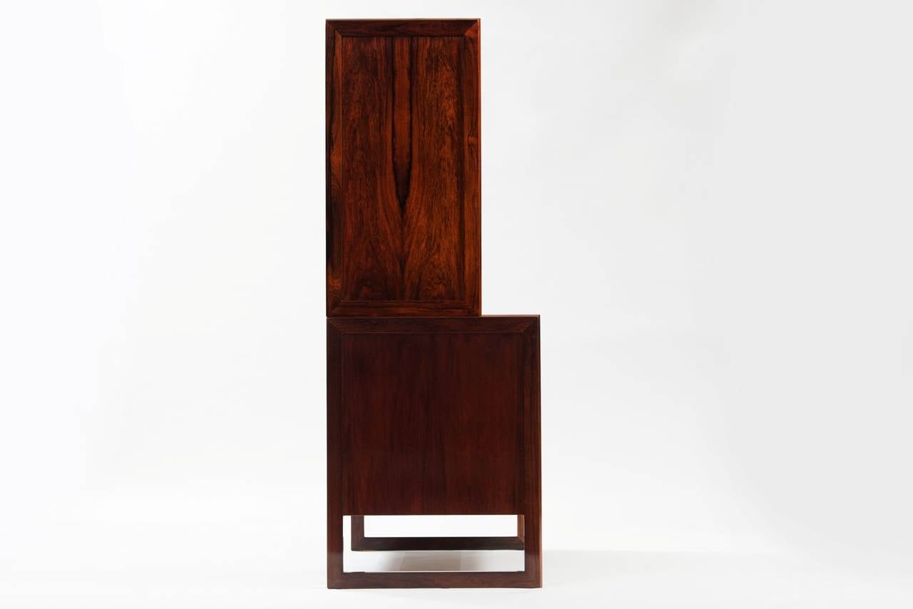 Mid-20th Century Danish Rosewood Cupboard with Dry Bar
