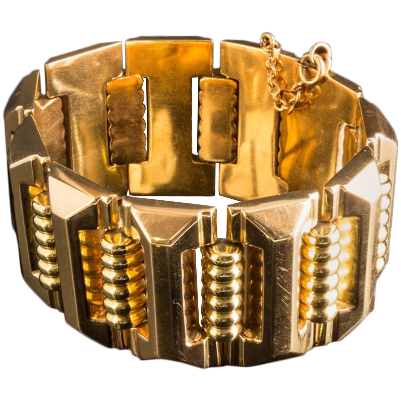 Stunning Art Deco Gold Bracelet