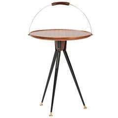 Small Exotic Wood Side Table