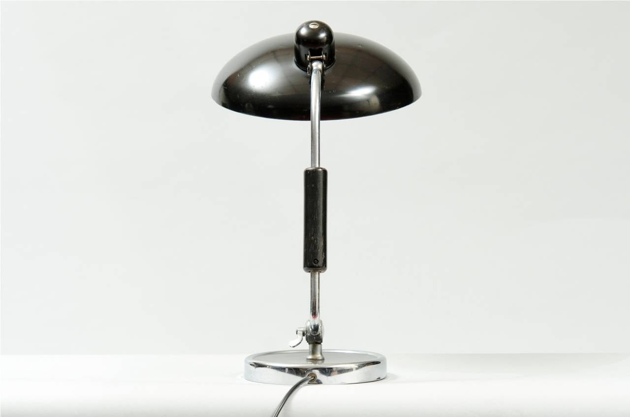 Streamlined Moderne Modernist Christian Dell Attributed Desk Lamp