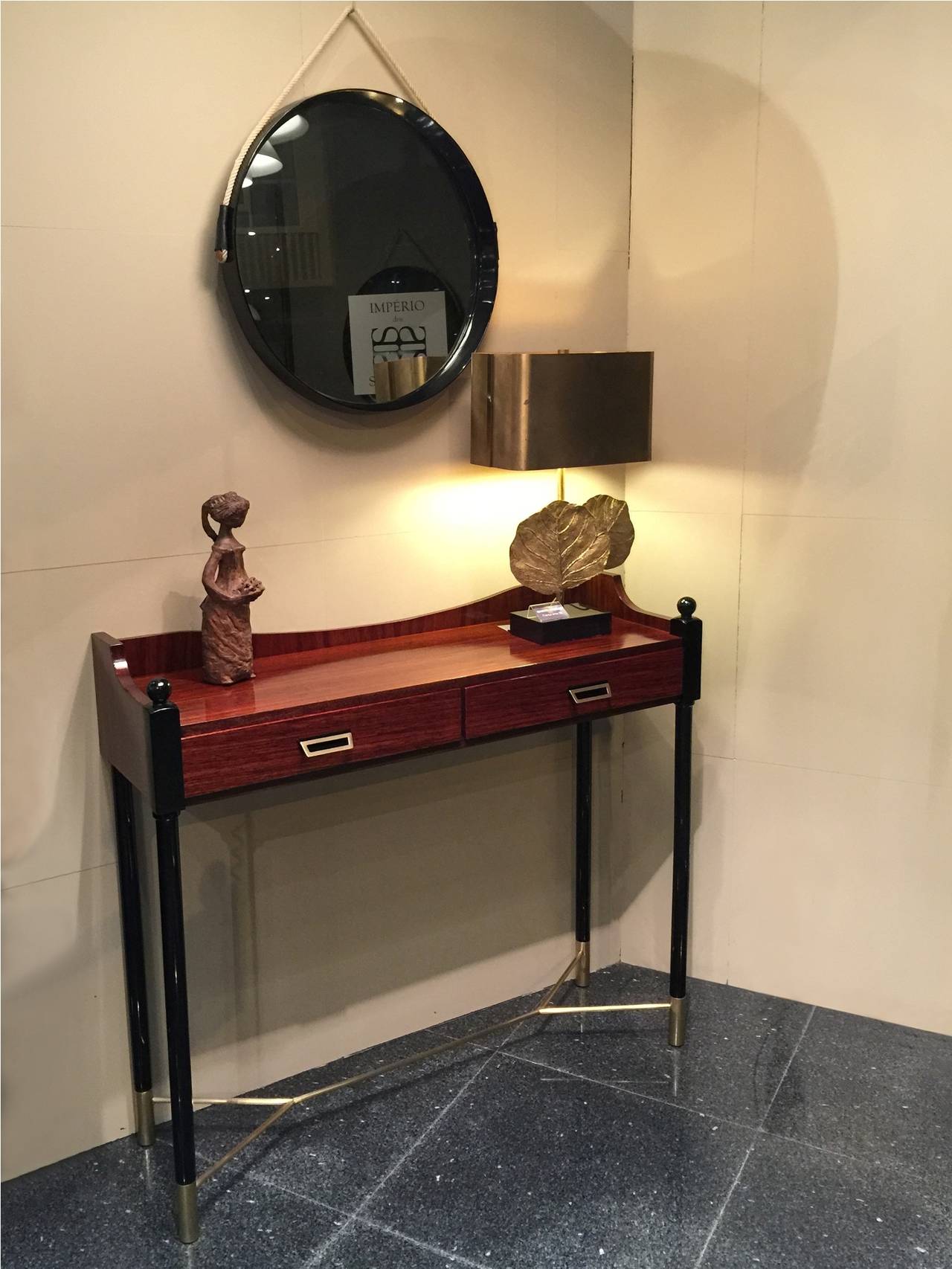 Italian Console Table with Mirror 1