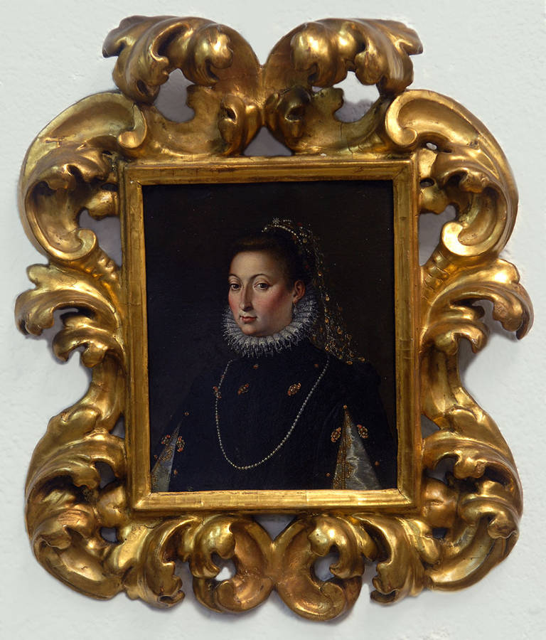 16th Century Jacopo Zucchi Painting Depicting Catalina Micaela