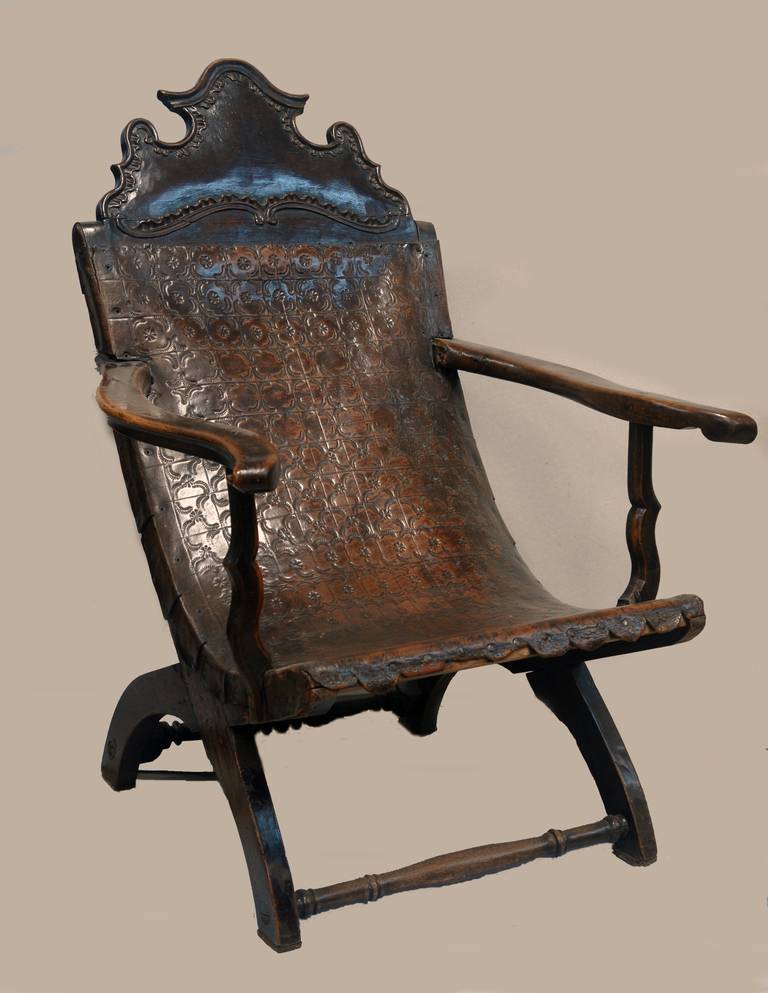 Mexico or Caribean chair, circa 1700.