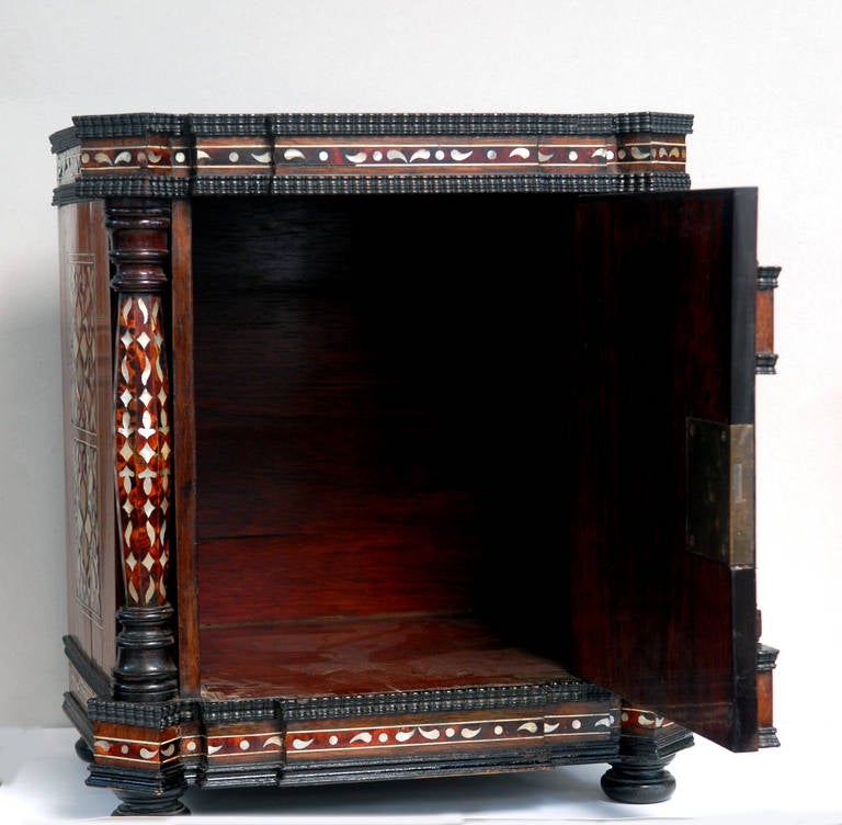 18th Century and Earlier 18th Century Peruvian Tabernacle in Tortoise Shell and Mother-of-Pearl For Sale