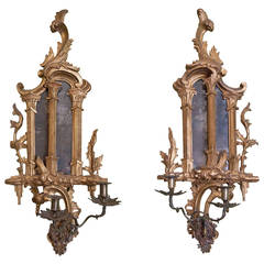 Pair of 18th Century Two-Light Sconces