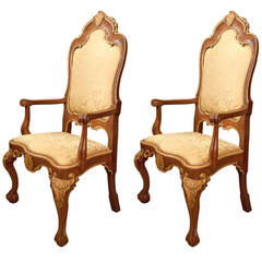Used Pair of 18th Century Portuguese Armchairs