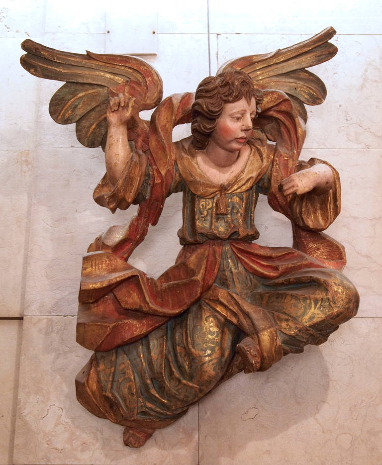 Pair of 18th Century Portuguese Wall Sculptures