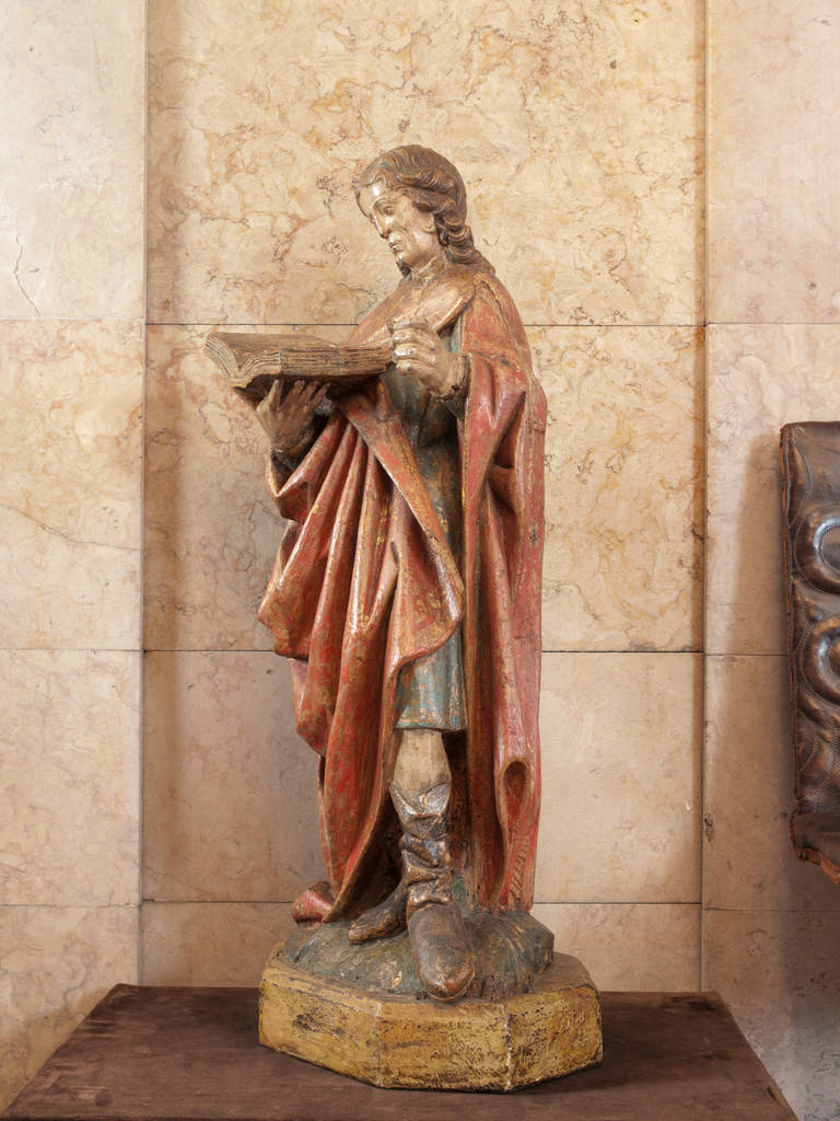 16th Century German Wooden Sculpture of Saint John