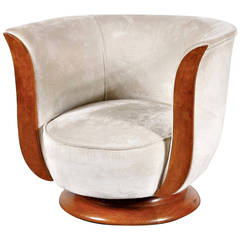 Art Deco Lounge Chair, Hotel Malandre, circa 1930 10
