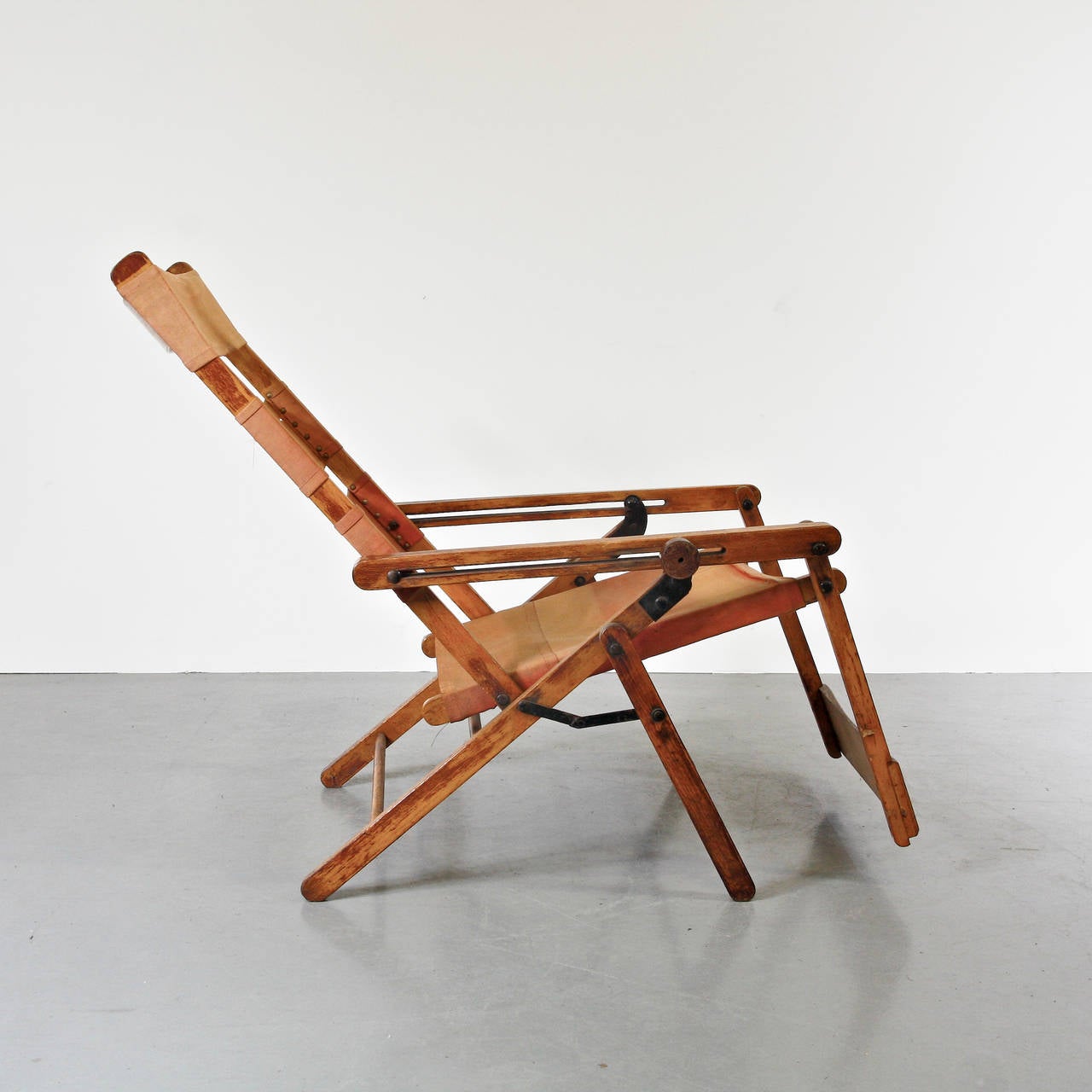 Mid-Century Modern Chaise de barque Thonet rare modèle 480, vers 1930