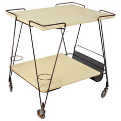 Mathieu Mategot Tea Trolley, circa 1950 12