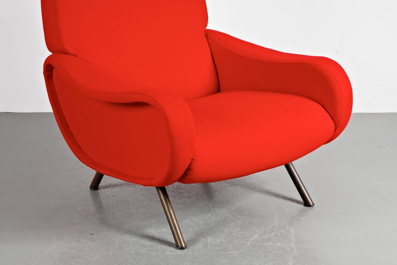First Edition "Lady" Easy Chair by Marco Zanuso for Arflex, Italy, circa 1950 For Sale at 1stdibs