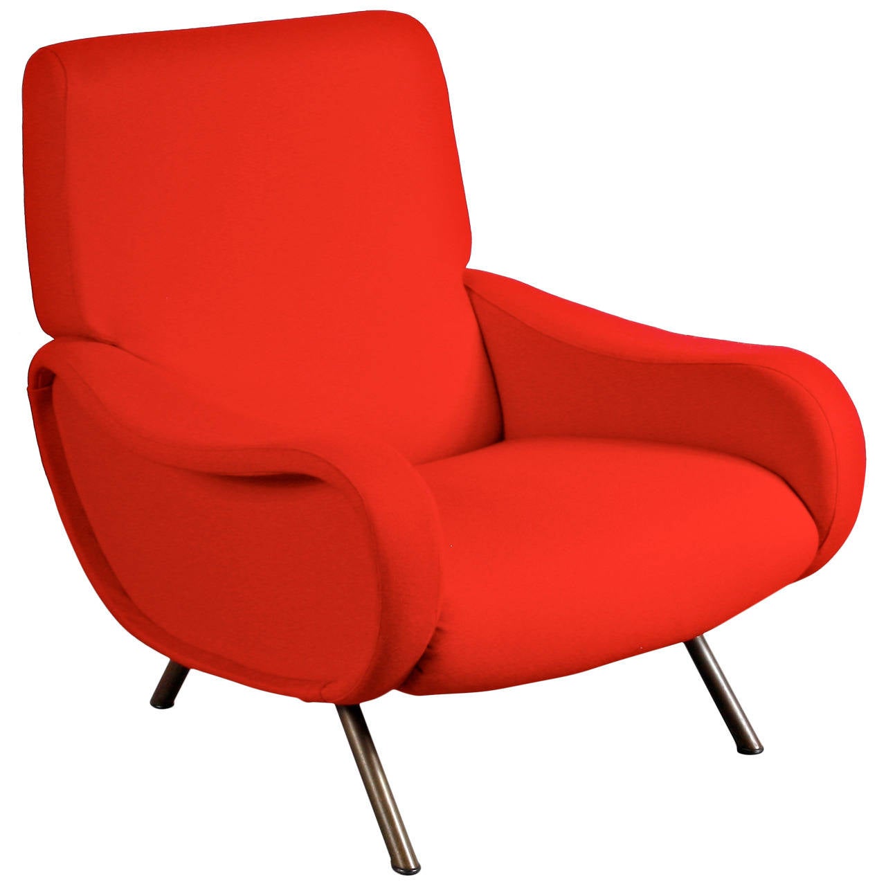 First Edition "Lady" Easy Chair by Marco Zanuso for Arflex, Italy, circa 1950 For Sale at 1stdibs