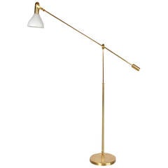 Adjustable Brass Floor Lamp, circa 1960 9