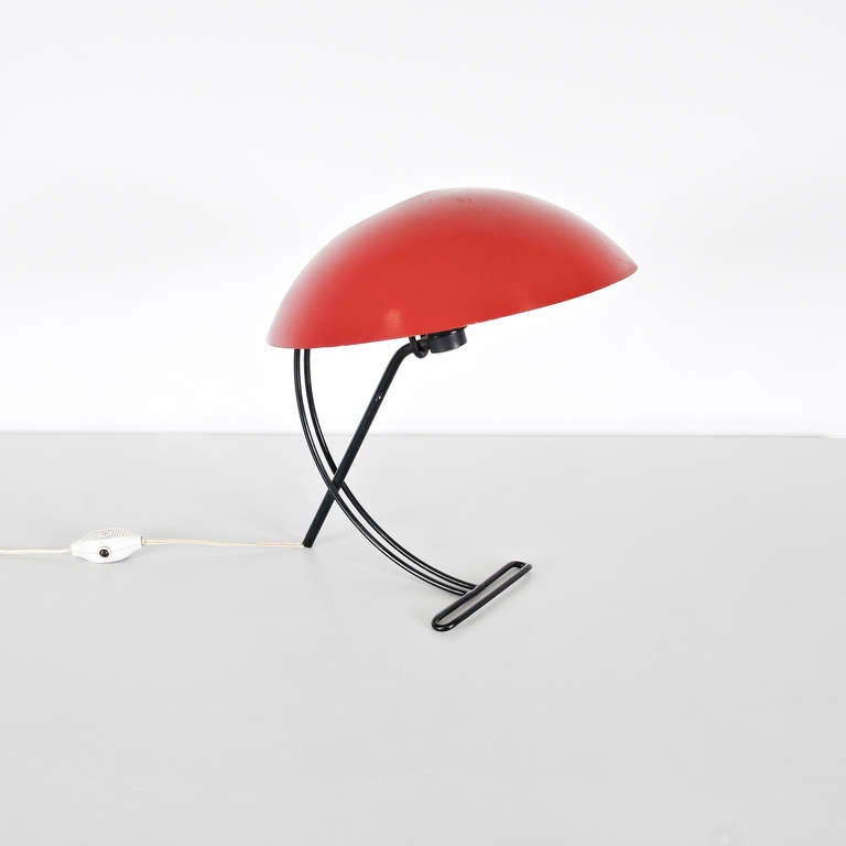 Mid-Century Modern Louis Kalff Table Lamp, 1957