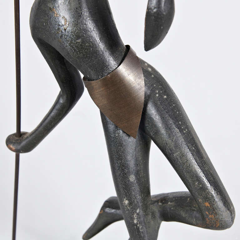 Sculpture autrichienne en bronze à la manière de Hagenauer, datant d'environ 1930 en vente 3