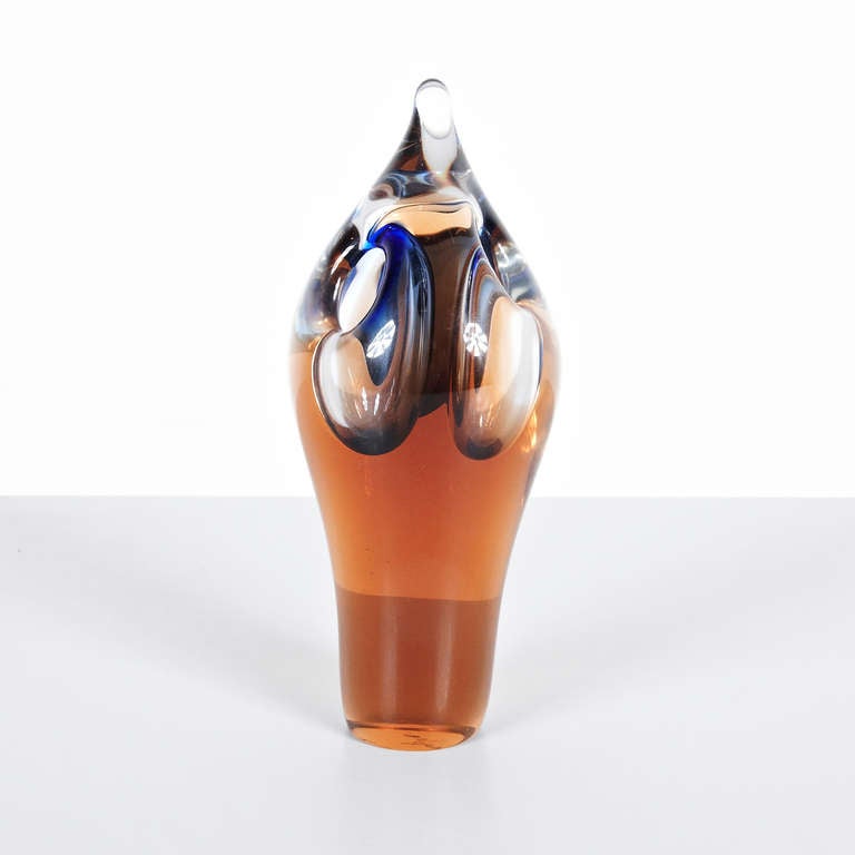 Early Floris Meydam Unica Glass Sculpture, 1955 In Excellent Condition In Amsterdam, NL