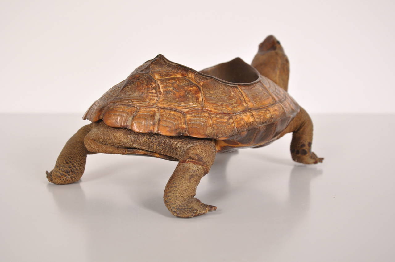Bronze Turtle Shaped Ashtray, circa 1930 In Good Condition In Amsterdam, NL