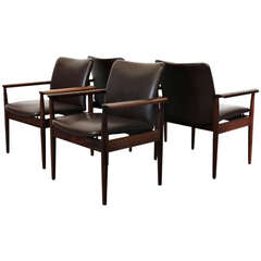 Finn Juhl Armchairs, Set of Four, 1963 10