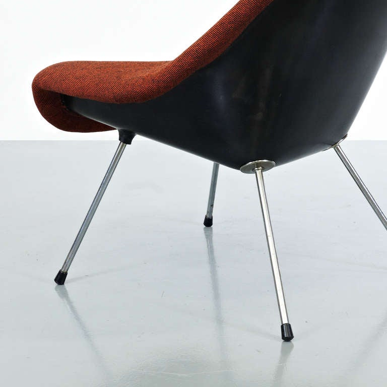 Fabric Rare Jupp Ernst Chair for Polstermobelfabrik Eugen Schmidt, Germany, 1950