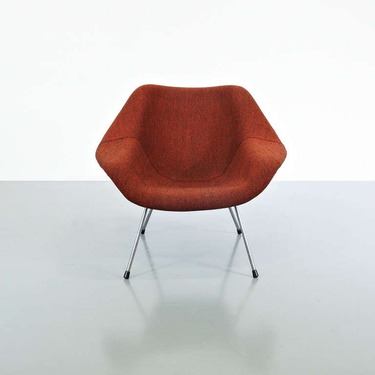 Mid-Century Modern Rare Jupp Ernst Chair for Polstermobelfabrik Eugen Schmidt, Germany, 1950