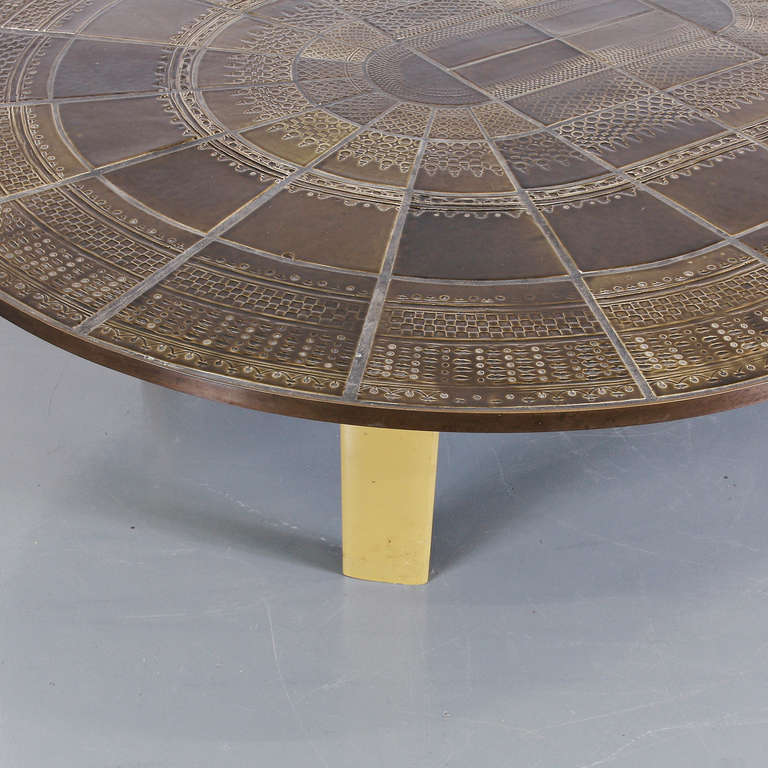 Mid-20th Century Large Bjorn Wiinblad Ceramic Coffee Table, circa 1960