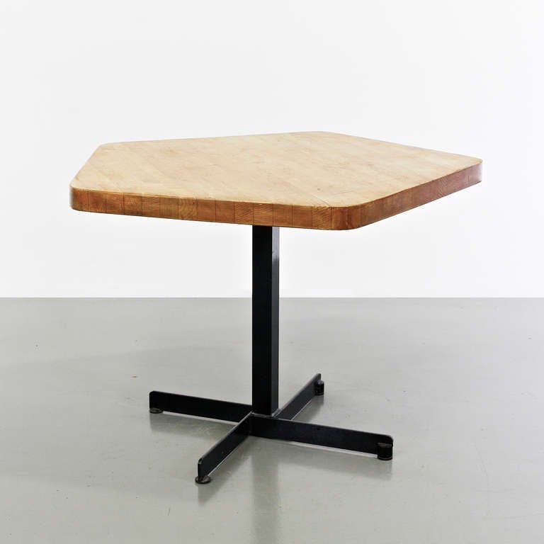 Charlotte Perriand Pentagonal Table for Les Arcs For Sale at 1stdibs