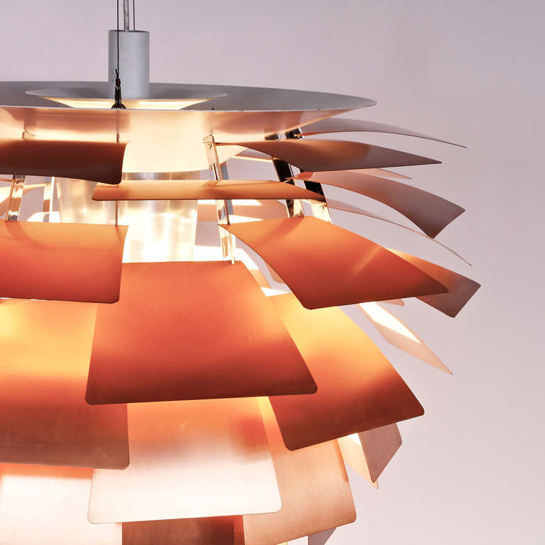 Copper Early Poul Henningsen Artichoke Lamp