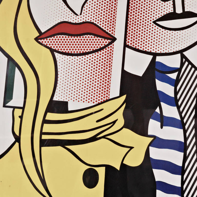 Original silkscreen poster from Roy Lichtenstein for Metropolitan Museum of Modern Art.

In perfect condition, it was always protected with a wood back and covered with glass and preserves the original frame.