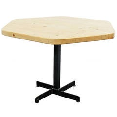 Rare Charlotte Perriand Hexagonal Table for Les Arcs 9