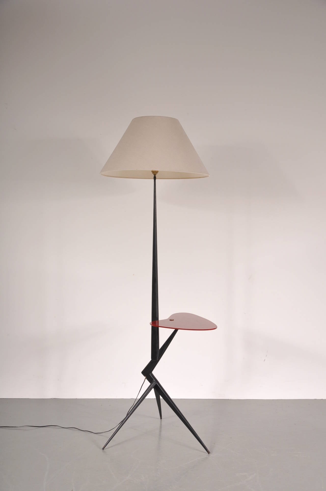 Mid-Century Modern Floor Lamp in the Manner of Angelo Ostuni, circa 1950