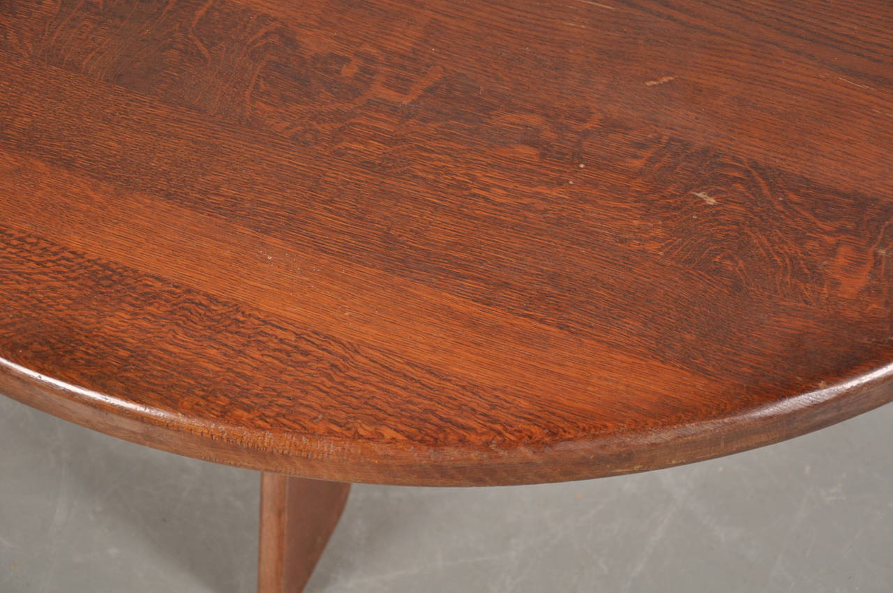 Round French Coffee Table, circa 1950 1