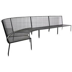 Rare Sofa by Mathieu Matégot for Ateliers Matégot, France, circa 1950