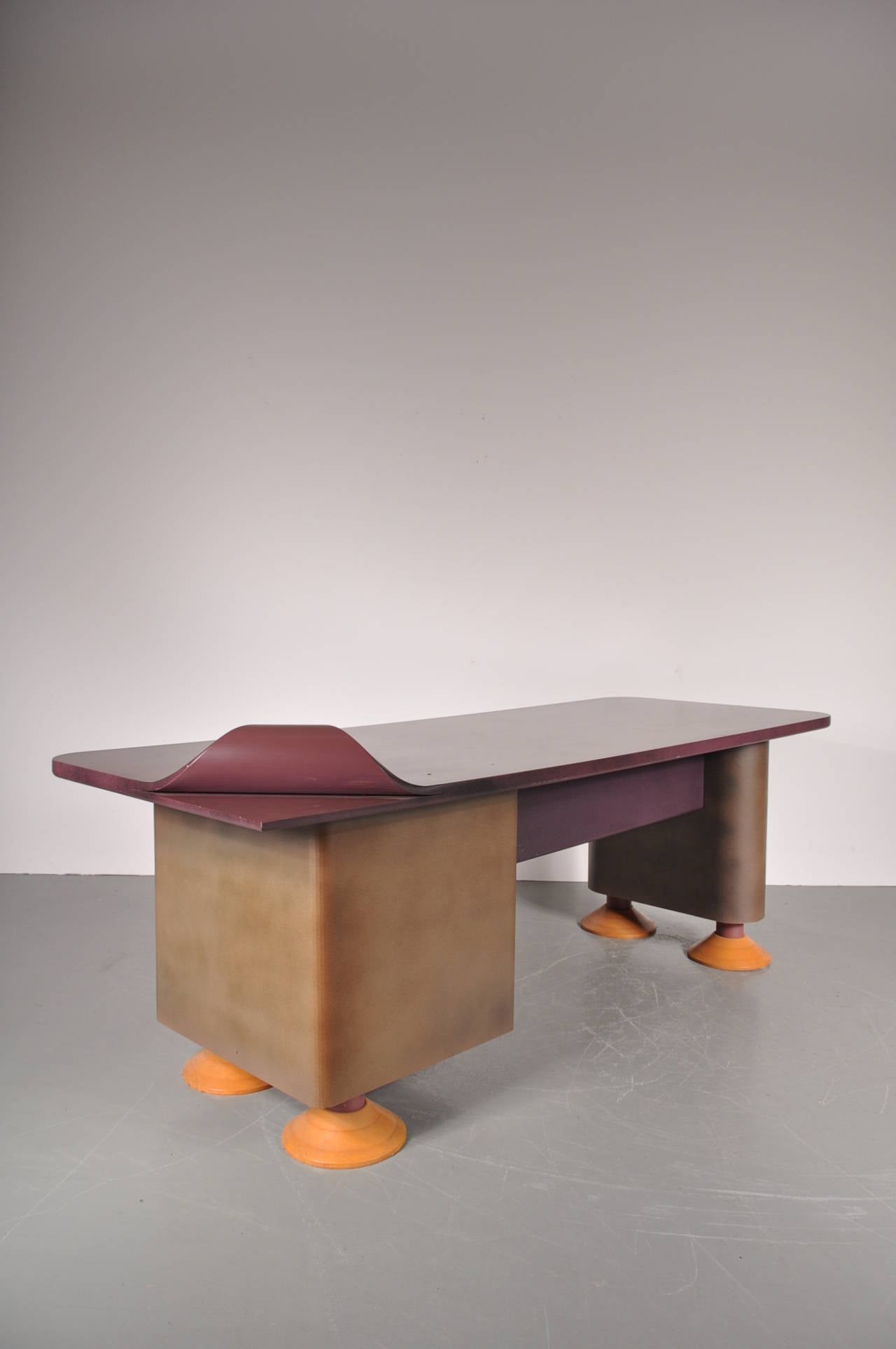 Late 20th Century Rare Memphis Style Desk, circa 1980