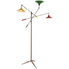 Early Edition Arredoluce Triennale Floor Lamp, circa 1950