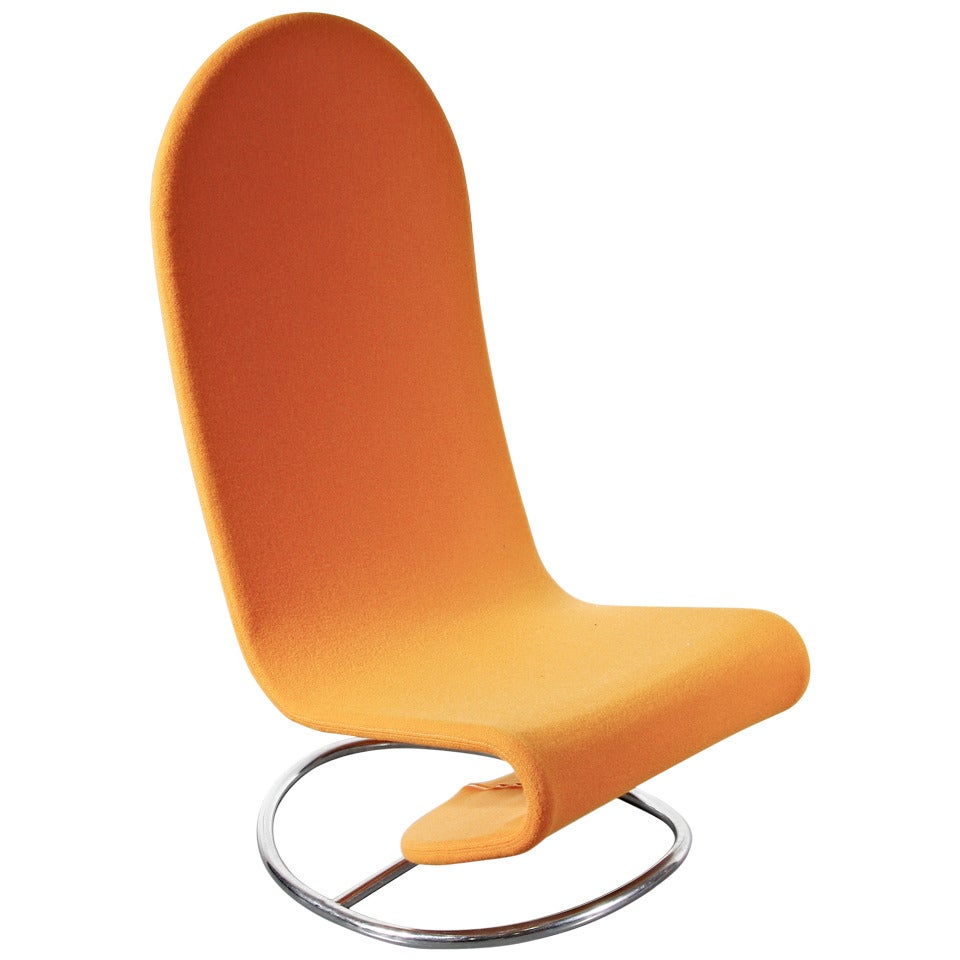 Rare Verner Panton 1-2-3 Rocking Easy Chair, circa 1970