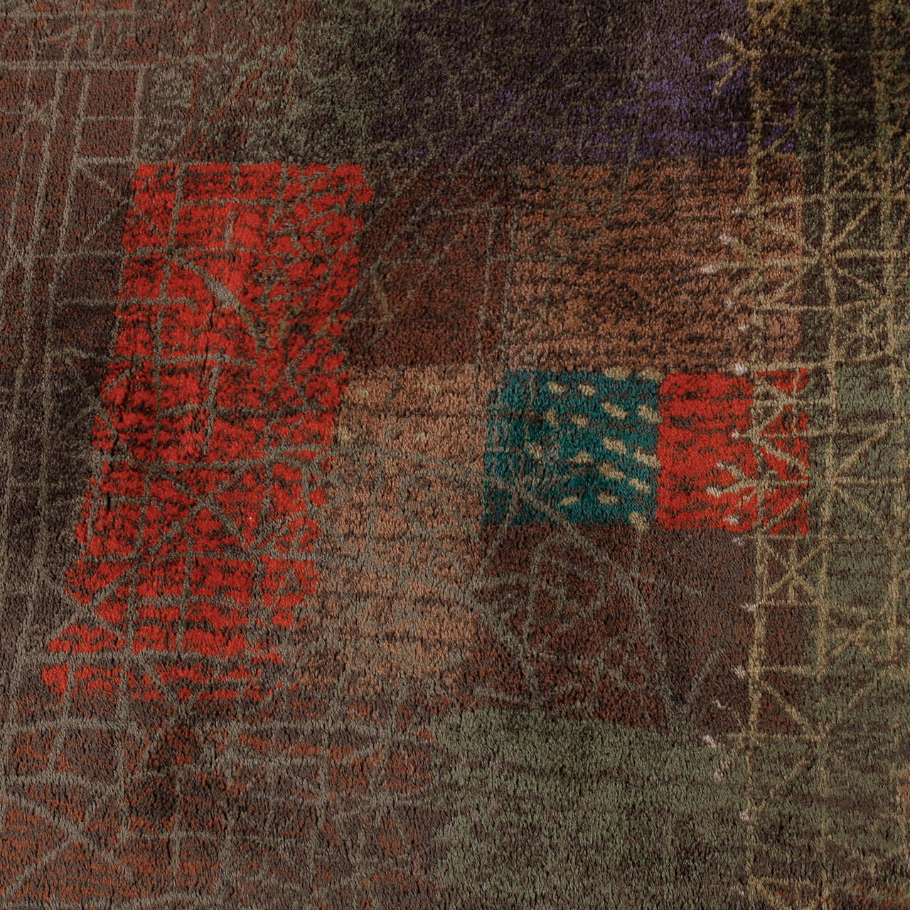Mid-Century Modern Paul Klee Carpet