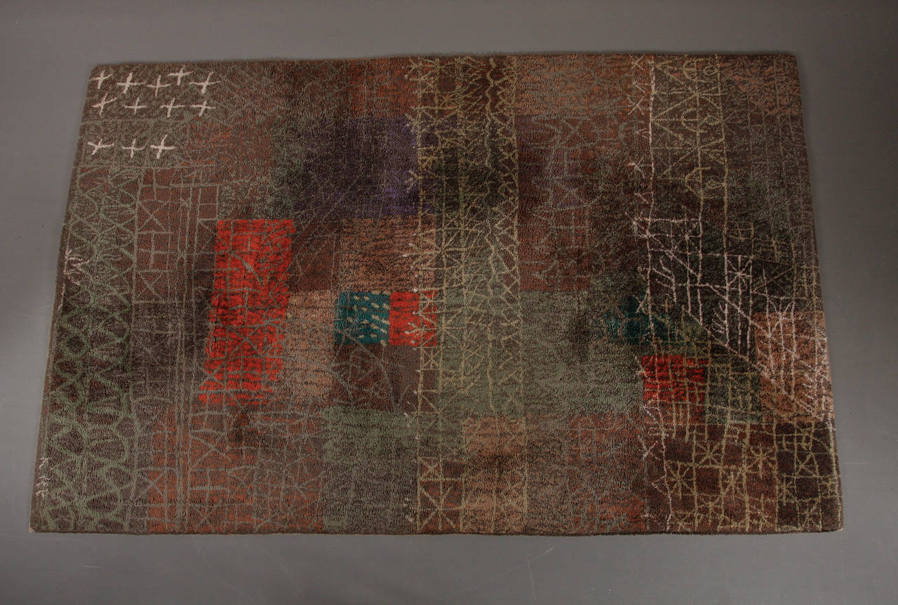 Paul Klee carpet by Ege Axminster in Denmark.
Signed in the lower part.

In good vintage condition, with minor wear consistent of age and use.