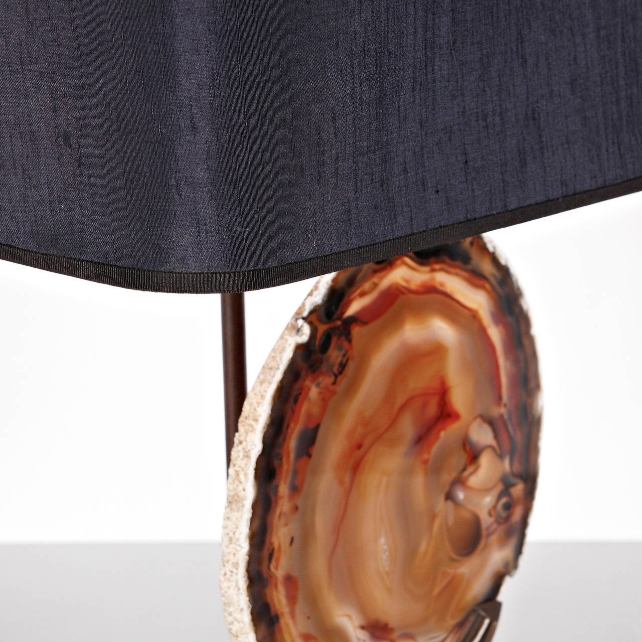 Agate Table Lamp in the Manner of Willy Daro, circa 1970 2