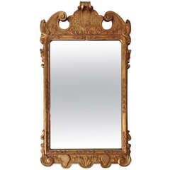 Carved Gilt Wood George III Style Mirror