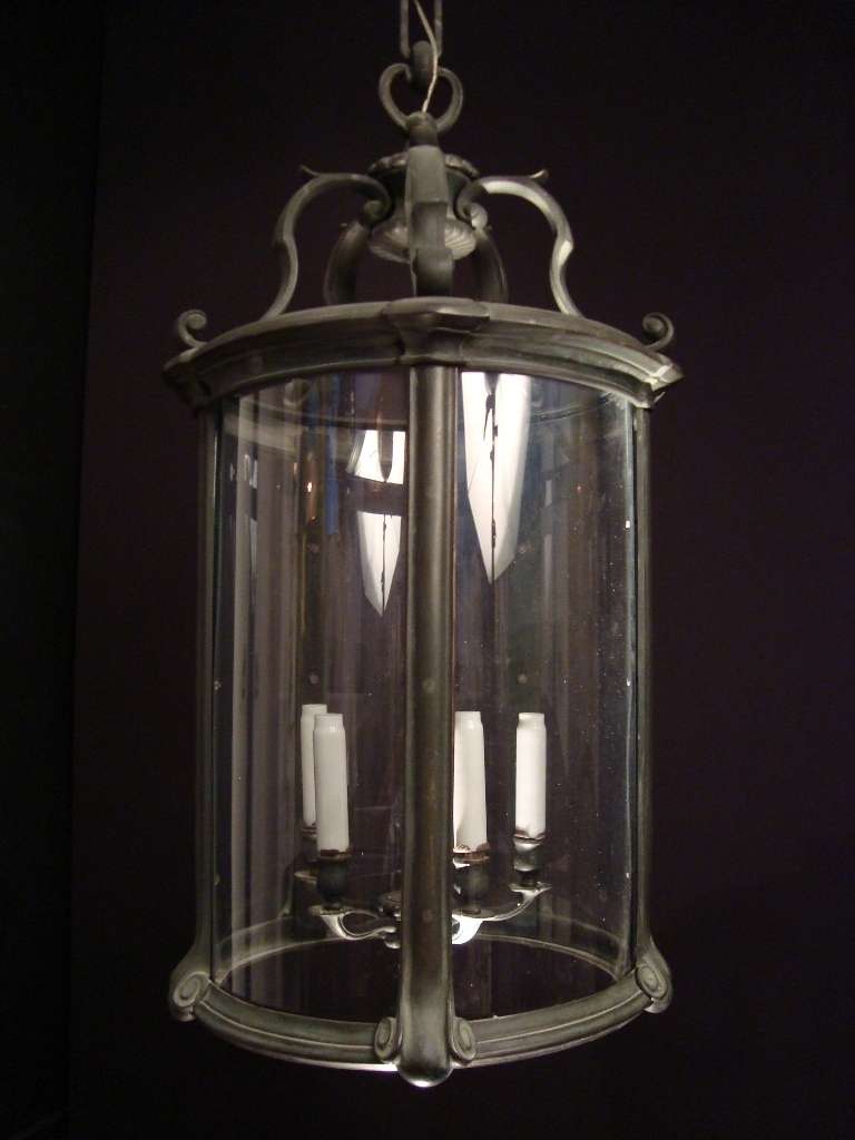 A large bronze lantern