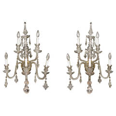 Pair of Five-Arm Victorian Wall Lights