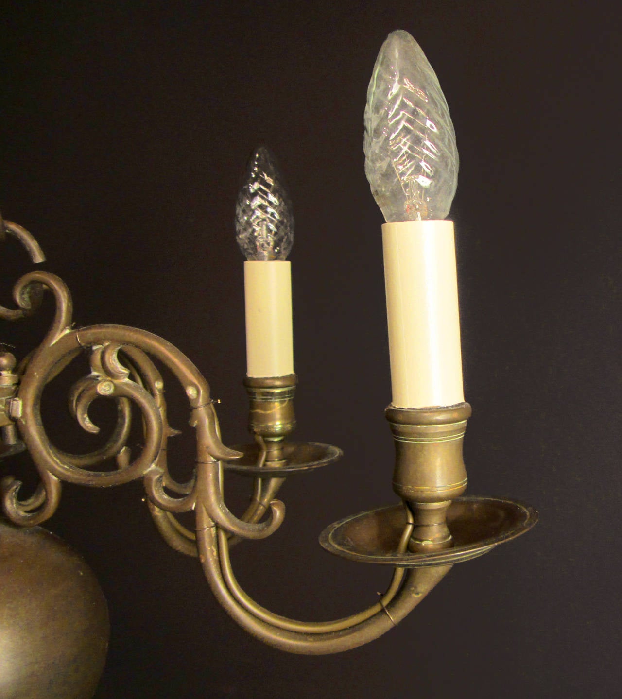 Small, Six-Arm Dutch Ball Chandelier