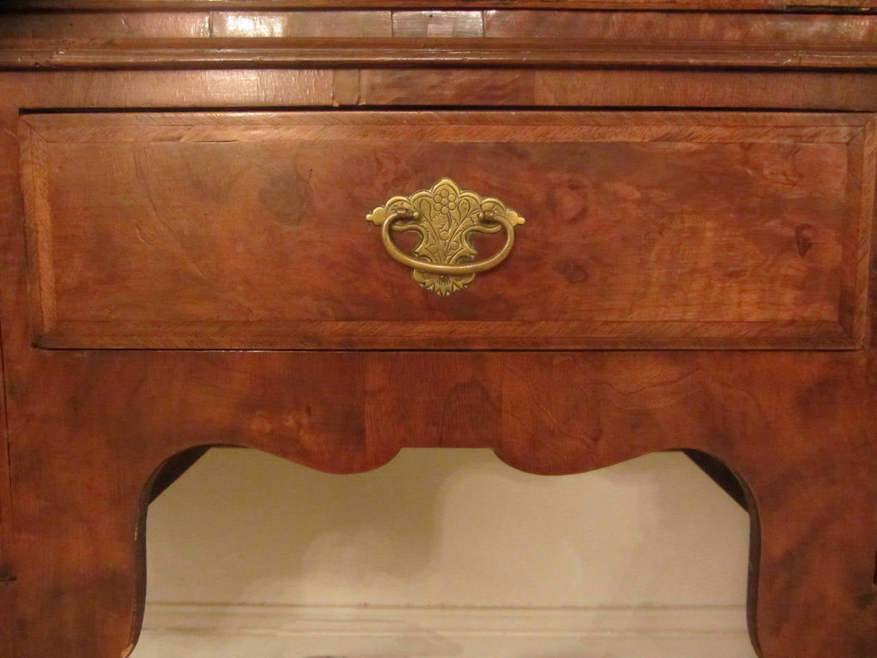 English William and Mary Walnut Wood Chest on Stand