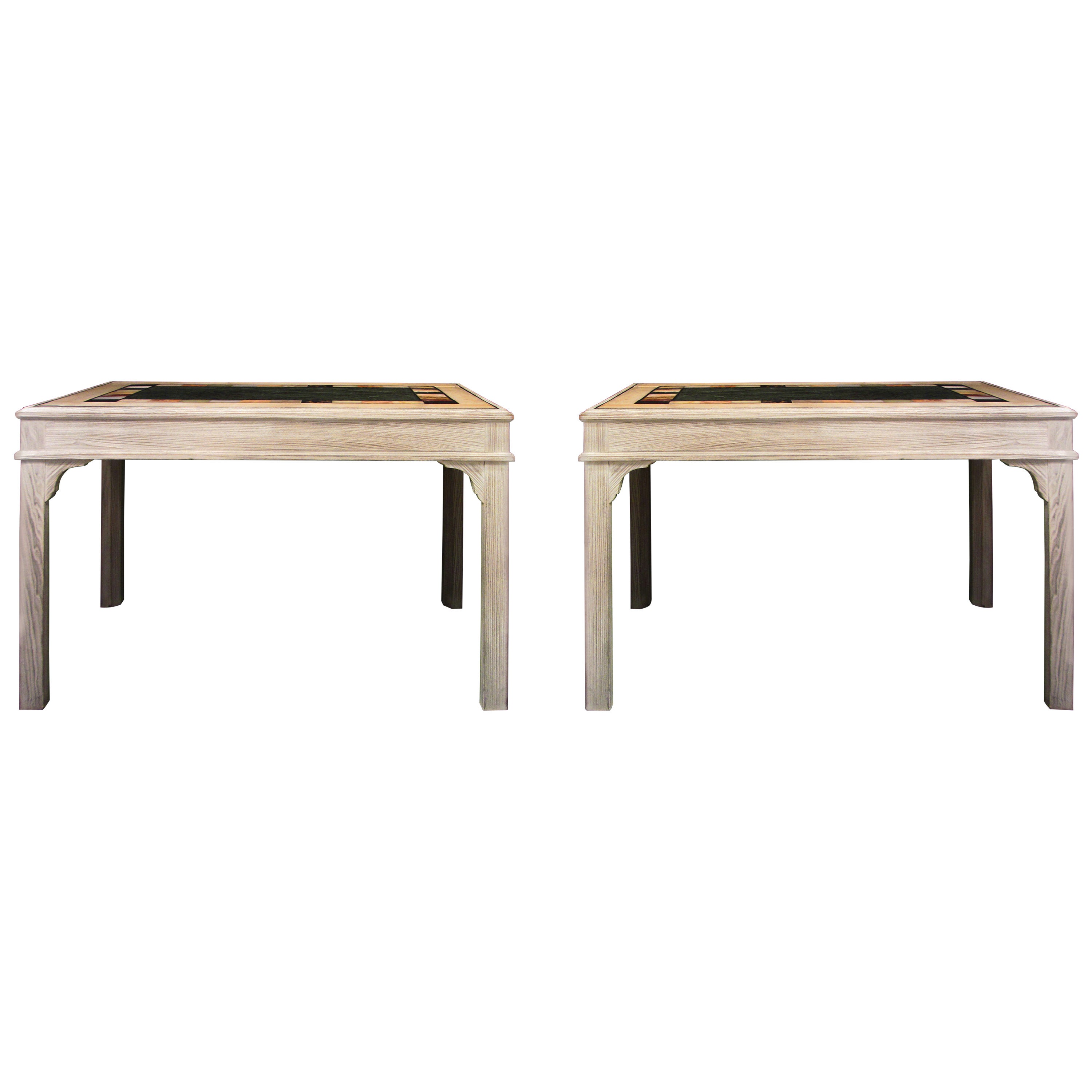 Pair of Console Tables For Sale