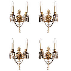 Set of Four Robert Adam Style Wall Lights